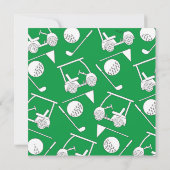 Invitation Golf 50e fête d'anniversaire (Dos)