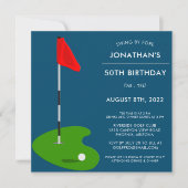 Invitation Golf 50e fête d'anniversaire (Devant)