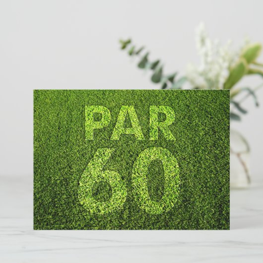 Invitation Golf 60e anniversaire (Debout devant)