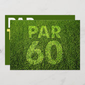 Invitation Golf 60e anniversaire (Devant / Derrière)