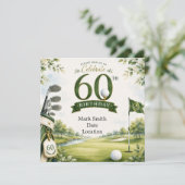 Invitation Golf 60e anniversaire (Debout devant)