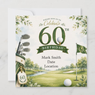 Invitation Golf 60e Anniversaire