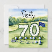 Invitation Golf 70e anniversaire (Devant)