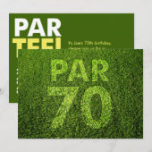 Invitation Golf 70e anniversaire (Devant / Derrière)