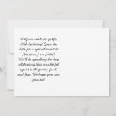 Invitation Golf 80e anniversaire vie est mieux golf (Dos)