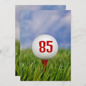 Invitation Golf 85ème anniversaire (Devant / Derrière)