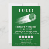 Invitation Golf à la retraite Fore Tee-Riffic Retraite (Devant)