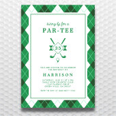 Invitation Golf À Thème Anniversaire Fête N'Importe Quel Âge 