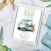 Invitation Golf Adulte Anniversaire Partee