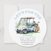 Invitation Golf Adulte Anniversaire Partee (Devant)