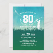 Invitation Golf Anniversaire (Devant)