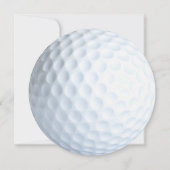 Invitation Golf Anniversaire 50ème Anniversaire Par Tee Golf  (Dos)