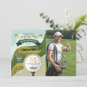 Invitation Golf Anniversaire Fête N'importe quel âge Golf Pho (Debout devant)