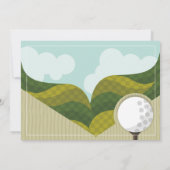 Invitation Golf Anniversaire Fête N'importe quel âge Golf Pho (Dos)