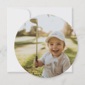 Invitation Golf Anniversaire Golf Ball Photo (Dos)