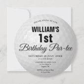 Invitation Golf Anniversaire Golf Ball Photo (Devant)