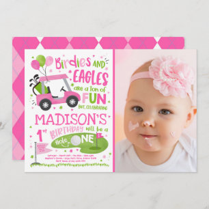 Invitation Golf Anniversaire Trou en un Golf 1er Anniversaire
