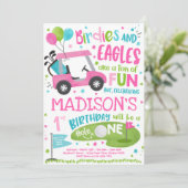 Invitation Golf Anniversaire Trou en un Golf 1er Anniversaire (Debout devant)