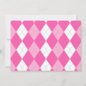 Invitation Golf Anniversaire Trou en un Golf 1er Anniversaire (Dos)