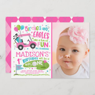 Invitation Golf Anniversaire Trou en un Golf 1er Anniversaire