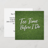 Invitation Golf Bachelor Par-Tee Golf Theme Invite | Heure de (Devant / Derrière)