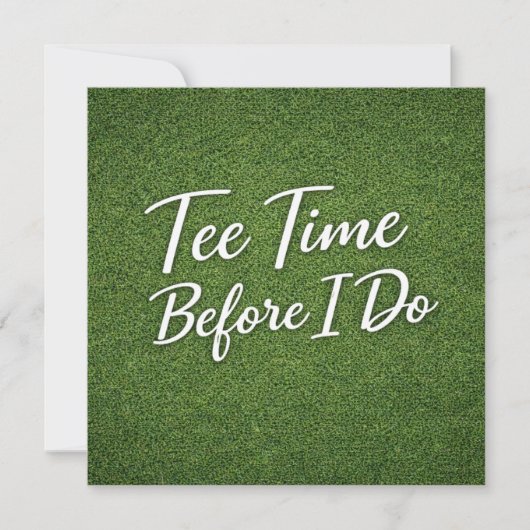 Invitation Golf Bachelor Par-Tee Golf Theme Invite | Heure de (Devant)