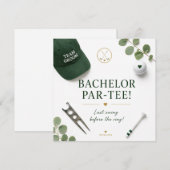 Invitation Golf Bachelor Party (Devant / Derrière)