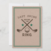 Invitation Golf Bachelor Party (Dos)