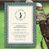 Invitation Golf Bachelor Party Dernière swing avant l'anneau