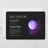 Invitation Golf Bachelor Party - Golf trip Classic Minimal (Devant)