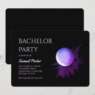 Invitation Golf Bachelor Party - Golf trip Classic Minimal