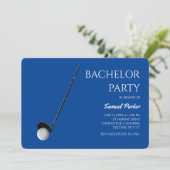 Invitation Golf Bachelor Party - Golf trip Classic Minimal (Debout devant)