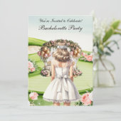 Invitation Golf Bachelorette Party sur golf (Debout devant)