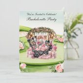 Invitation Golf Bachelorette Party sur golf (Debout devant)