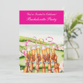 Invitation Golf Bachelorette Party sur golf (Debout devant)
