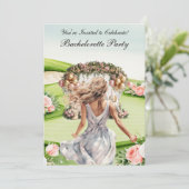 Invitation Golf Bachelorette Party sur golf (Debout devant)
