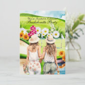 Invitation Golf Bachelorette Party sur golf (Debout devant)