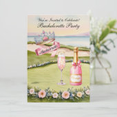 Invitation Golf Bachelorette Party sur golf (Debout devant)