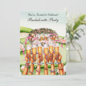 Invitation Golf Bachelorette Party sur golf (Debout devant)