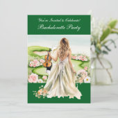 Invitation Golf Bachelorette Party sur golf (Debout devant)