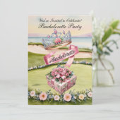 Invitation Golf Bachelorette Party sur golf (Debout devant)