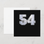 Invitation Golf Ball 54 e Anniversaire Fête Sport Cadeau (Devant / Derrière)