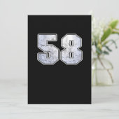 Invitation Golf Ball 58 e Anniversaire Fête Sport Cadeau (Debout devant)