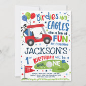 Invitation Golf Birthday Hole In One Golf 1Anniversaire  (Devant)