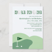 Invitation Golf Boy 1er anniversaire (Devant)