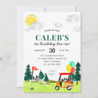 Golf Boy Golf Swing By Fore a Par-tee Anniversaire