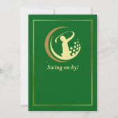Invitation Golf Classic Green Golden Player 50e anniversaire (Dos)
