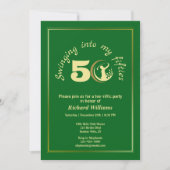 Invitation Golf Classic Green Golden Player 50e anniversaire (Devant)