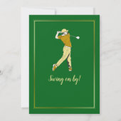 Invitation Golf Classic Green Golden Player Hommes 50e annive (Dos)