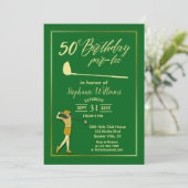 Invitation Golf Classic Green Golden Women 50e anniversaire (Debout devant)